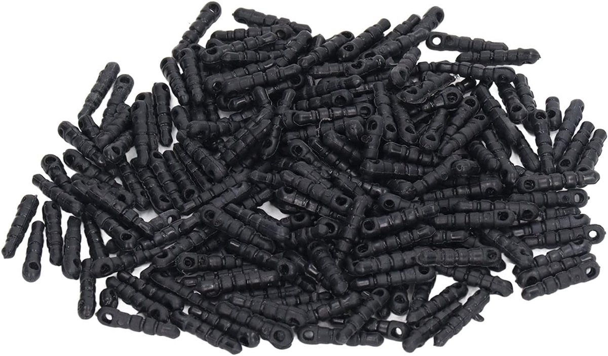 SnelShoppen - Earphone Jack Dust Plug Charm 500Pcs - Accessoires voor Telefoon, Dust Plug Charm, DIY Mobiele Telefoon, Zwart, Hoofdtelefoon Jack, Besc