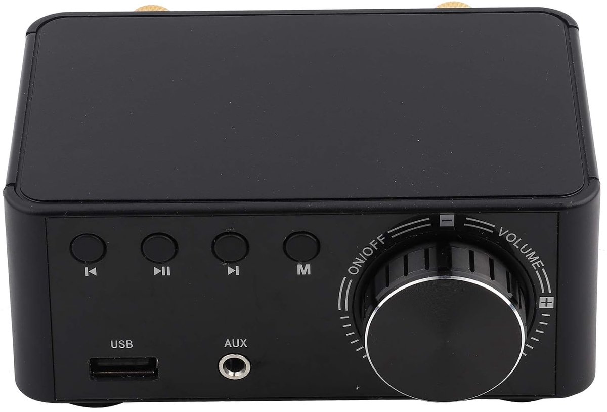 SnelShoppen - HIFI Bluetooth 5.0 Audio Versterker, 50W x 2 Stereo, TPA3116 Chip, USB en TF Kaart Speler, Digitale Mini Versterker voor Passieve Luidsp