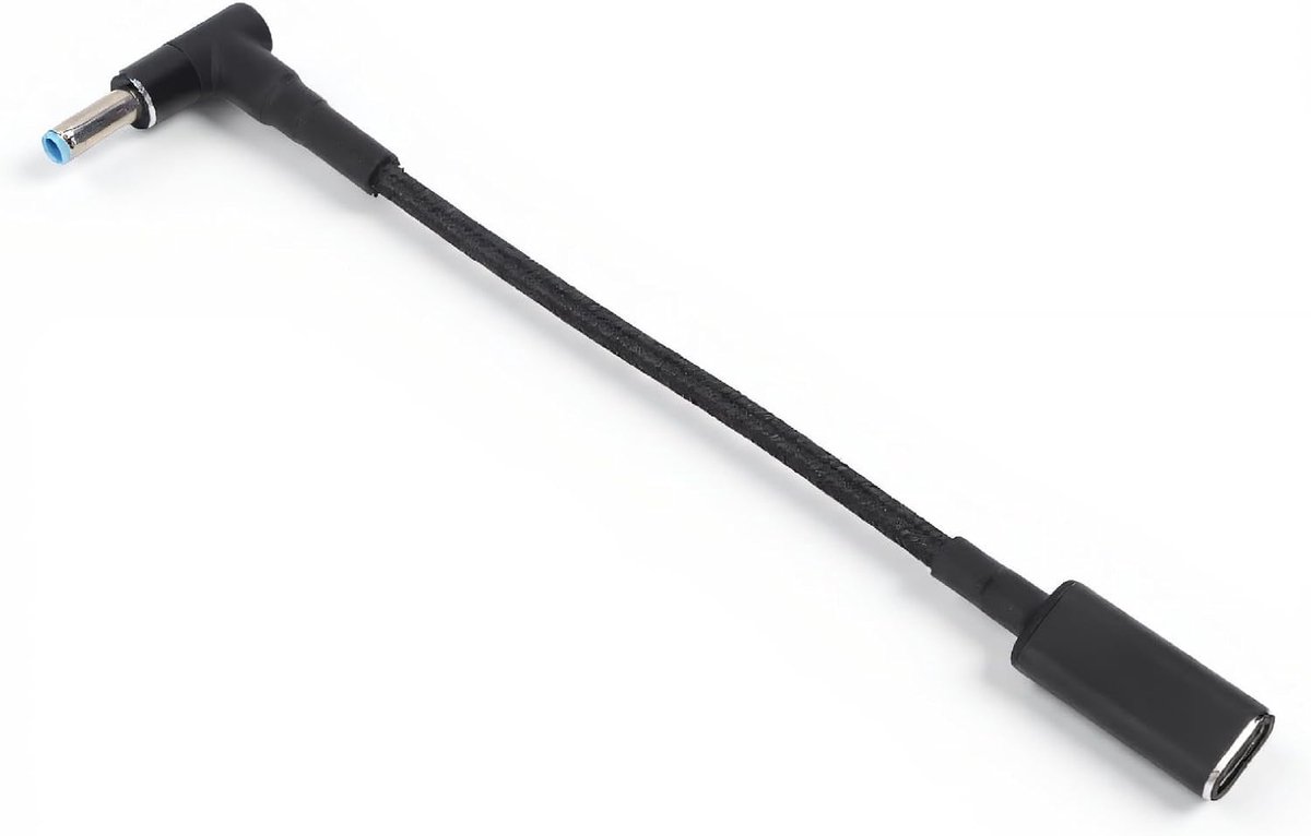SnelShoppen - USB C Naar DC Adapter, USB C Naar DC 4.5X 0.6Mm PD Oplaadkabel Voor 4.5X 0.6Mm Poort Tot 100W USB C Poort Opladen, PD USB C Vervangende