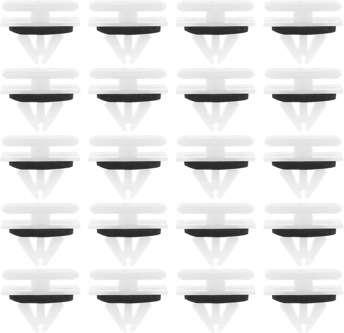 SnelShoppen - 20 Stuks Auto Achterwiel Boog Flares & Moulding Trim Clips 11548152 Vervangende Plastic Clip Bevestiging met Sponsafsluiting