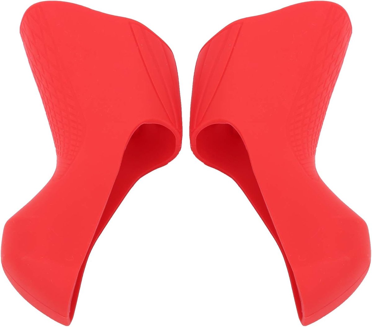SnelShoppen - Fietshandvat Grip Cover voor Remhendels - Siliconen Handgrepen voor Racefietsversnellingen R7000 R8000 - Rood - Duurzaam en Ergonomisch