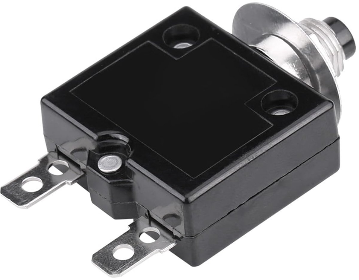 SnelShoppen - Overload Bescherming Huidige Overload Beveiliging Handmatige Reset Thermische Schakelaar Circuitonderbreker (5A) voor Auto, Caravan, Boo