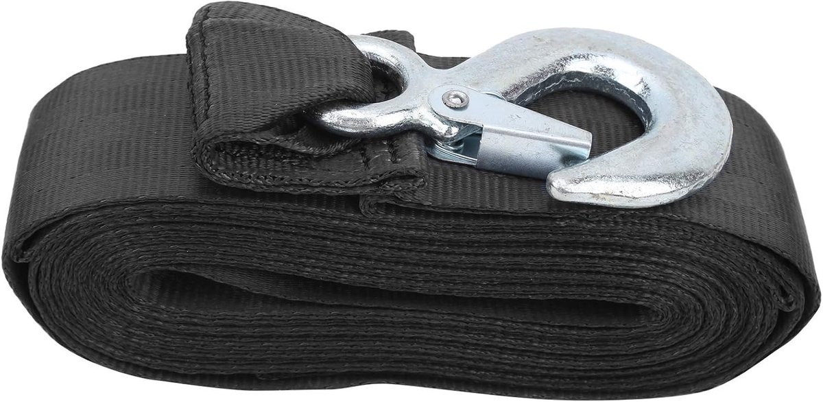 SnelShoppen - Professionele Boot Takelriem van Polyester met Haak, Lichtgewicht en Duurzaam voor Boottrailers, Zeilen, Towing van Zware Apparatuur