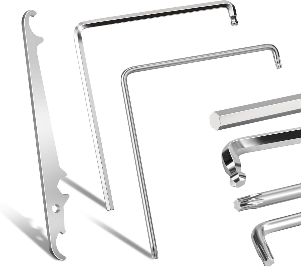 Set van 3 Verstelgereedschappen voor Raam- en Deuraanpassingen met Torx 15 en Hexagon 4 mm, Precisie Gereedschap voor Hoeklagers en Verstelbare Mechanismen