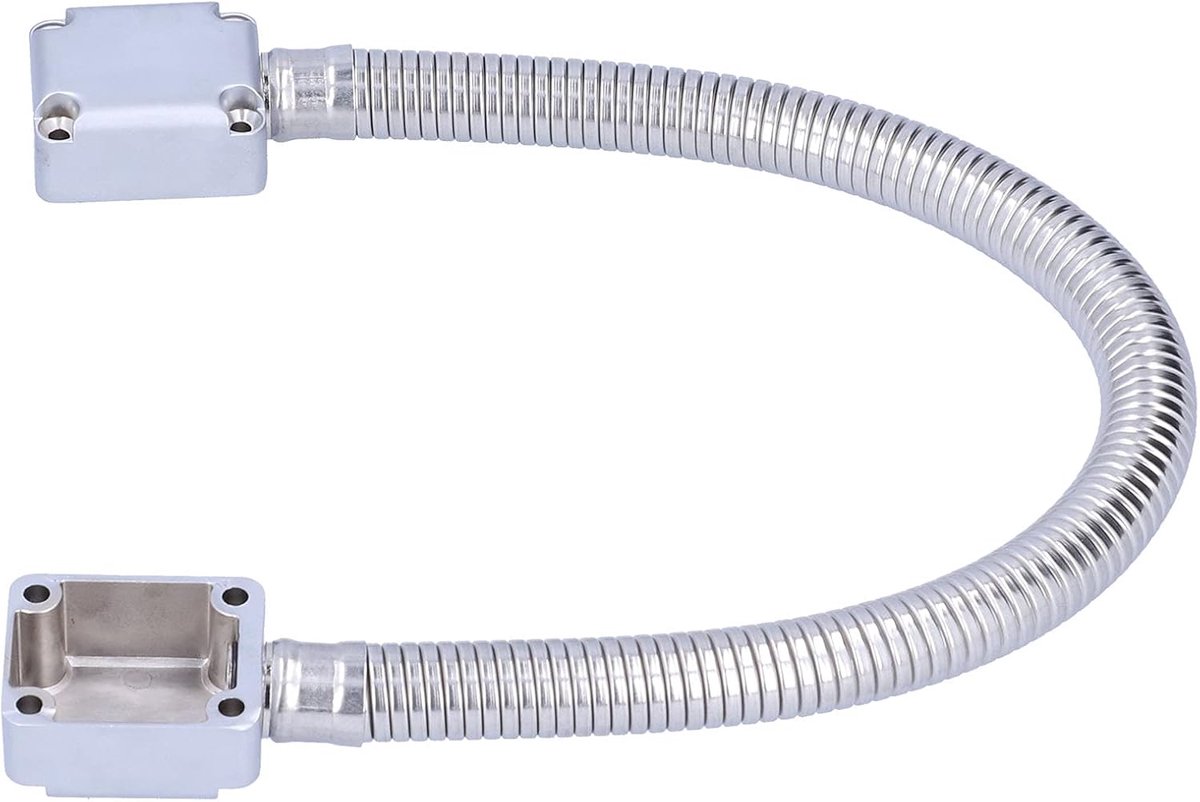 SnelShoppen - RVS Deurkabelbeschermer - Flexibele Draadbeschermtube voor Externe Montage - Ideaal voor Woning en Tuin - Weerbestendig en Veilig