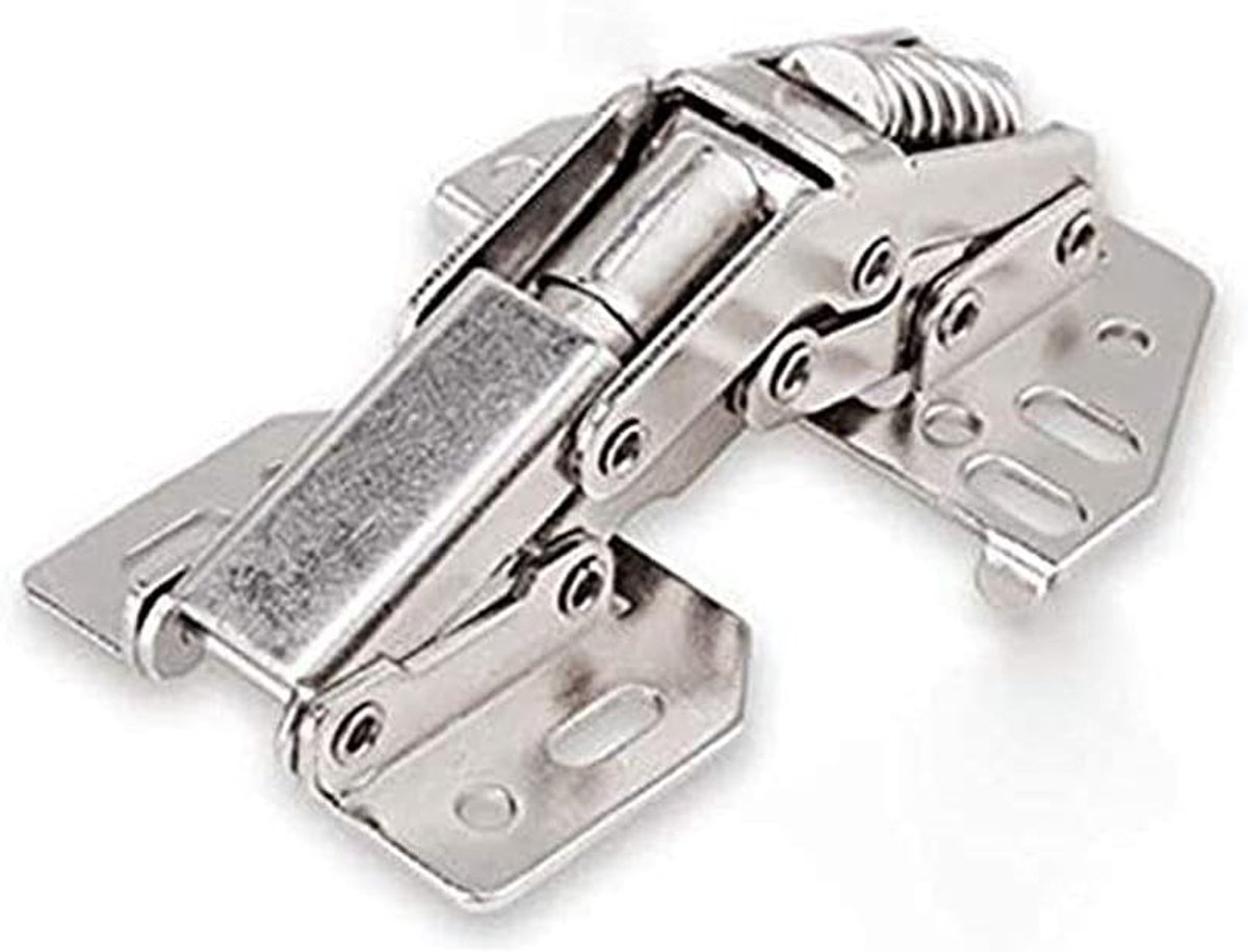 SnelShoppen - RVS Kastdeur Scharnier, Swingdeur Hinge, Versterkte Veer, Vleugeldeur Scharnier voor Keuken, 14-25 mm, Duurzaam, 100.000 Openingen