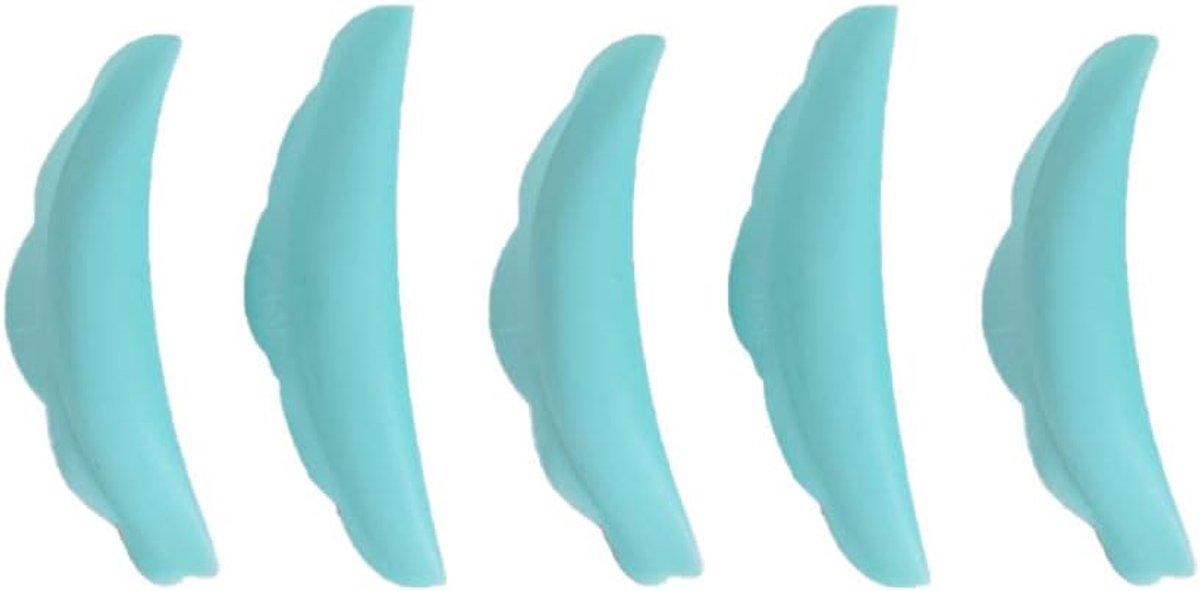 SnelShoppen - 20 Stuks Wimperlift Pads DIY Wimperlifting Pads Perm Staven, Herbruikbare Zachte Siliconen Shields in 5 Maten S M M1 M2 L, Hemelsblauw