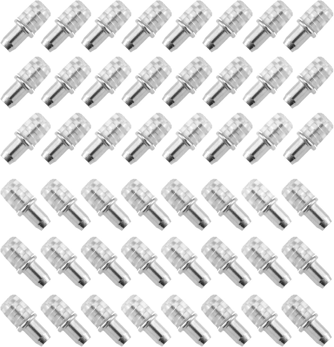 SnelShoppen - Pack van 100 Plankdragers 5 mm, Stevige Planksteunen voor Planken, Box Plankrekken, Plankpinnen 5 mm, Glazen Basisdragers met Ring, Meta