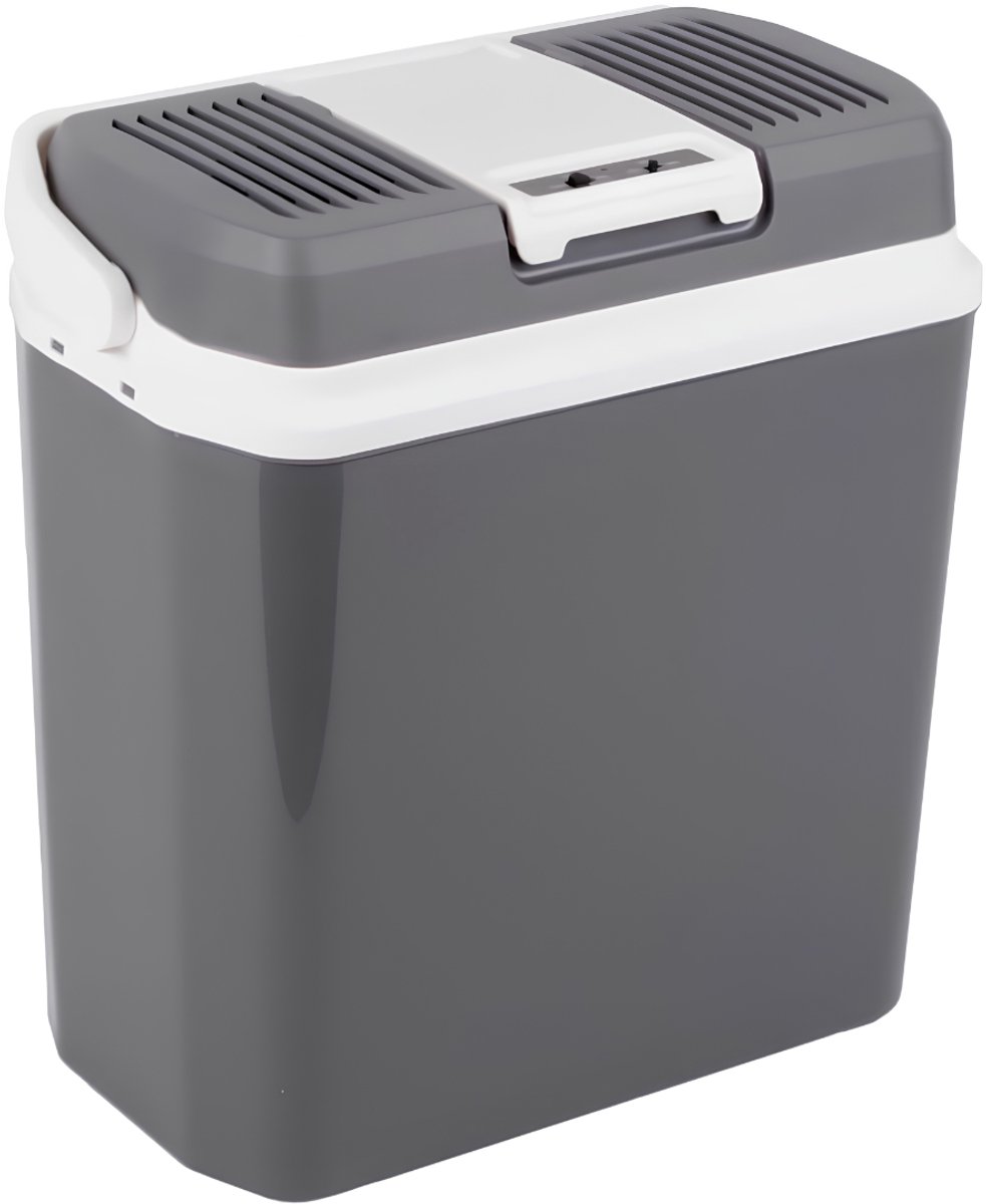 Lìon® Koelbox - 20L Capaciteit - Koelbox Elektrisch - Elektrische Koelbox - Grijs - 24cm x 40cm x 43cm
