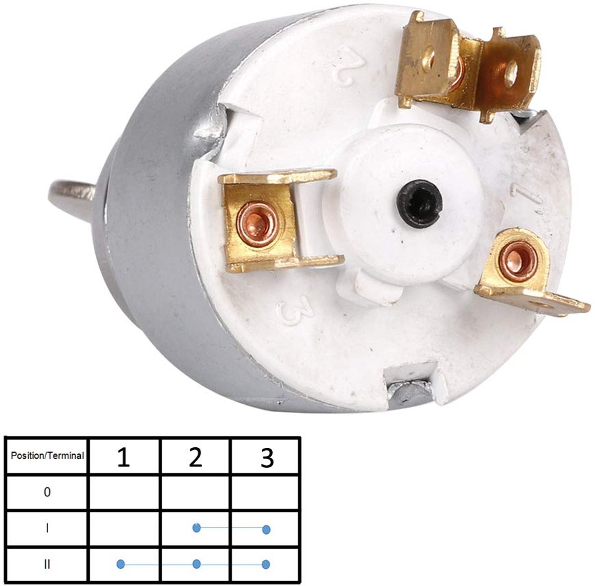SnelShoppen - 12V Universele Motor Startschakelaar Sleutelschakelaar Waterproof 3 Posities AAN UIT Start voor Auto Boot Tractor Trailer Graafmachine