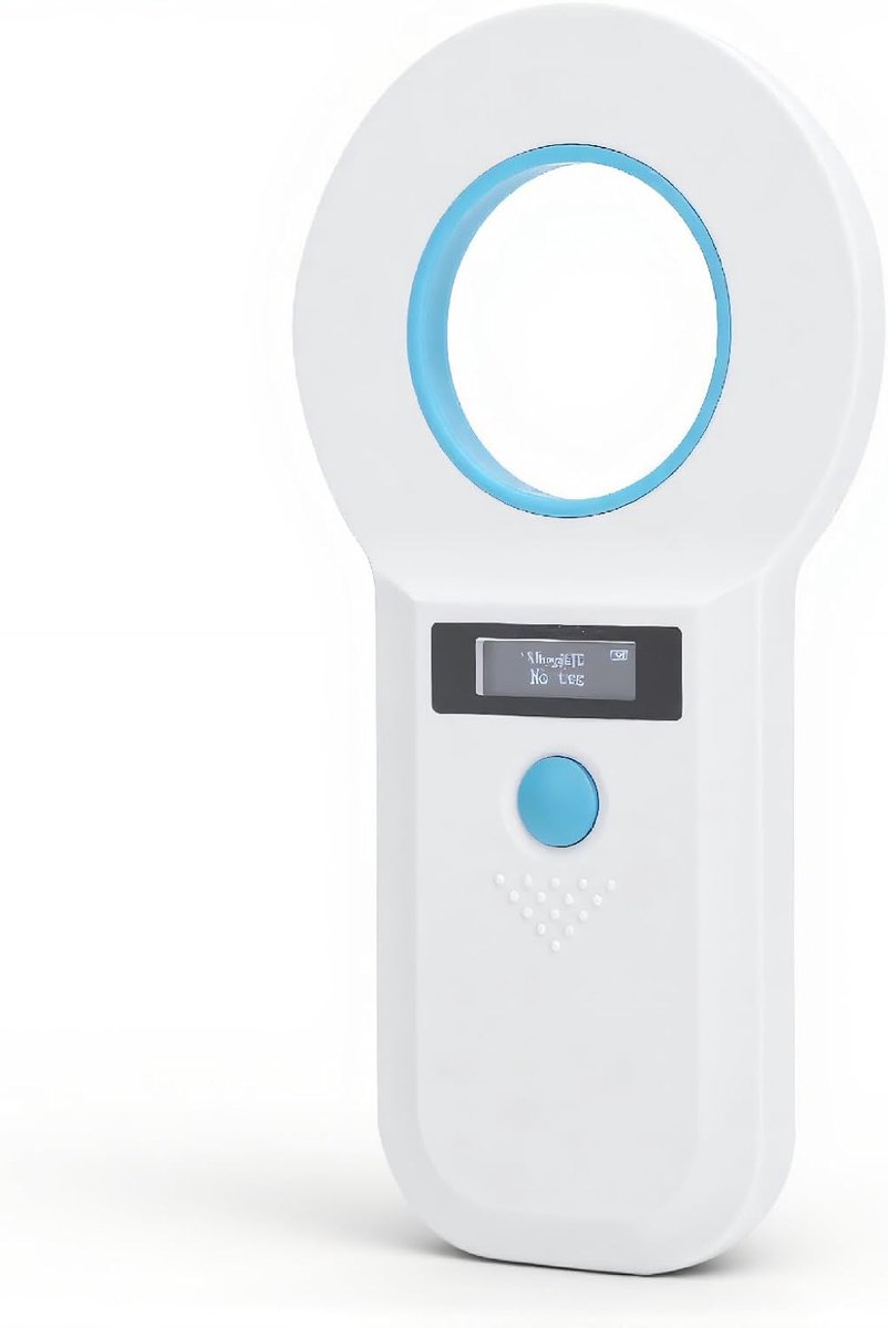 SnelShoppen - Handheld Microchip Scanner Dieren, Draagbare RFID Lezer 134.2kHz, Oplaadbare Dierentag Scanner voor Hond, Kat, Varken, Ondersteunt EMID