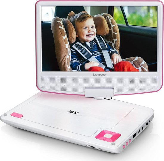Draagbare DVD-speler - Mobiele Mediaspeler - Reizen en Entertainment - 9 inch Draaibaar Scherm - 174 x 222 cm — afbeelding 4