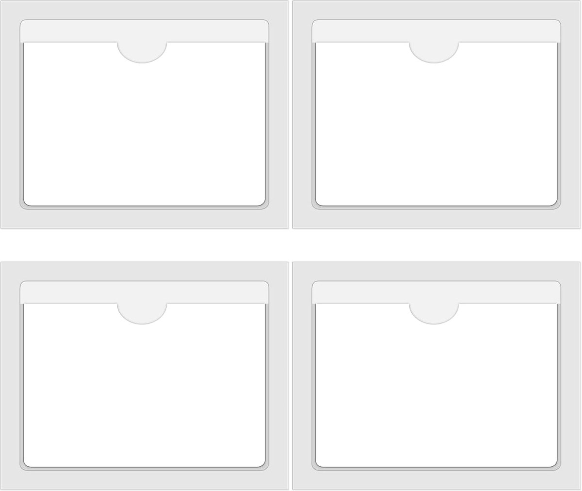 SnelShoppen - 20 Stuks Parkeerlicentie Houder Voor Voorruit - Transparante Lijm Parkeertag Zak Voor Vergunningen, Badges, Bezoekerskaarten 10x8cm - Du