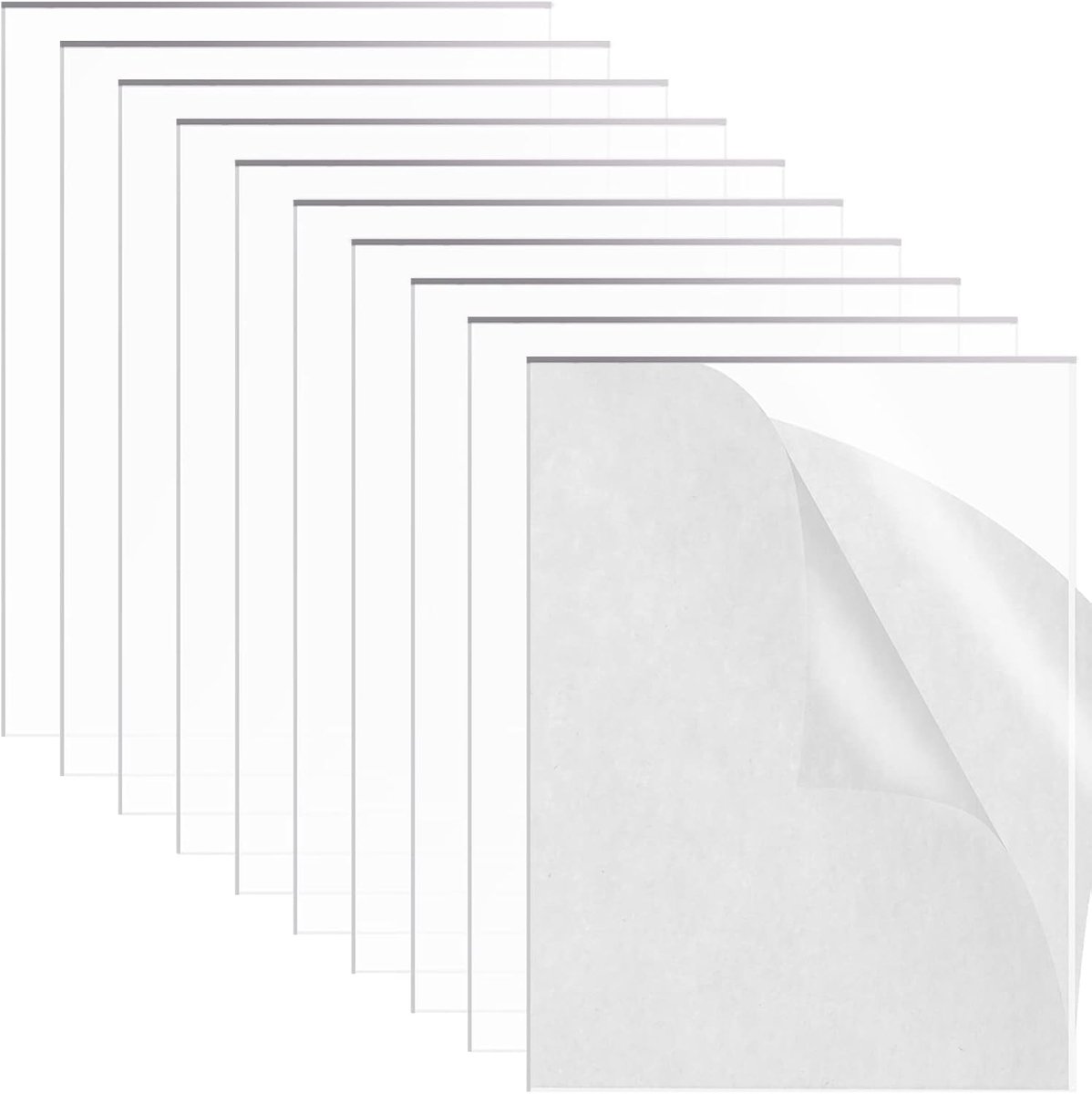SnelShoppen - 10 Stuks Heldere Perspex Acryl Platen 1mm 150x100mm voor Creatief Knutselen, Foto Lijsten, Glazen Vervanging en DIY Projecten