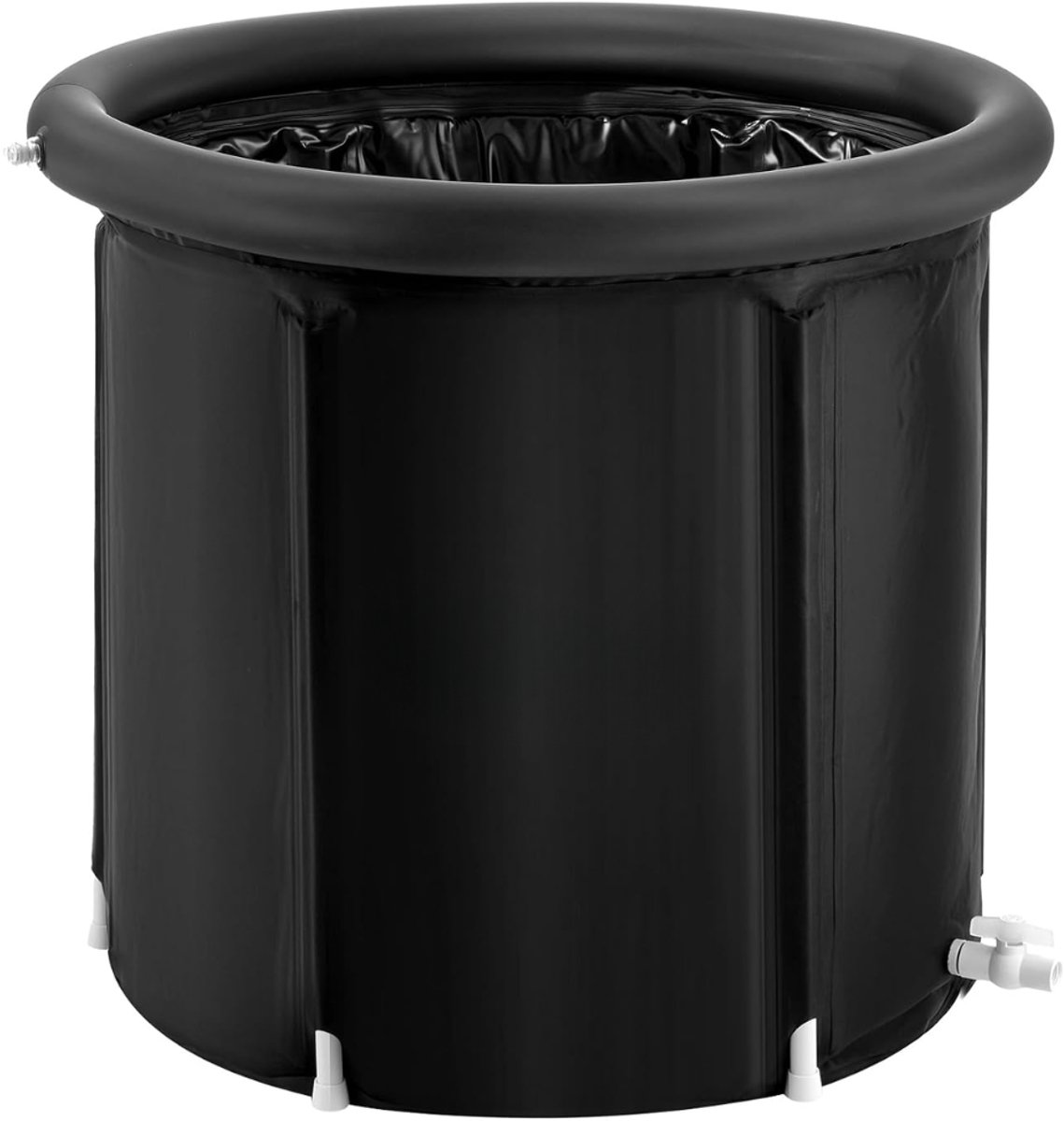 Lìon® Ijsbad - 330L Capaciteit - Ice Bath - Opblaasbaar Bad - Zwart - 85cm x 85cm x 75cm