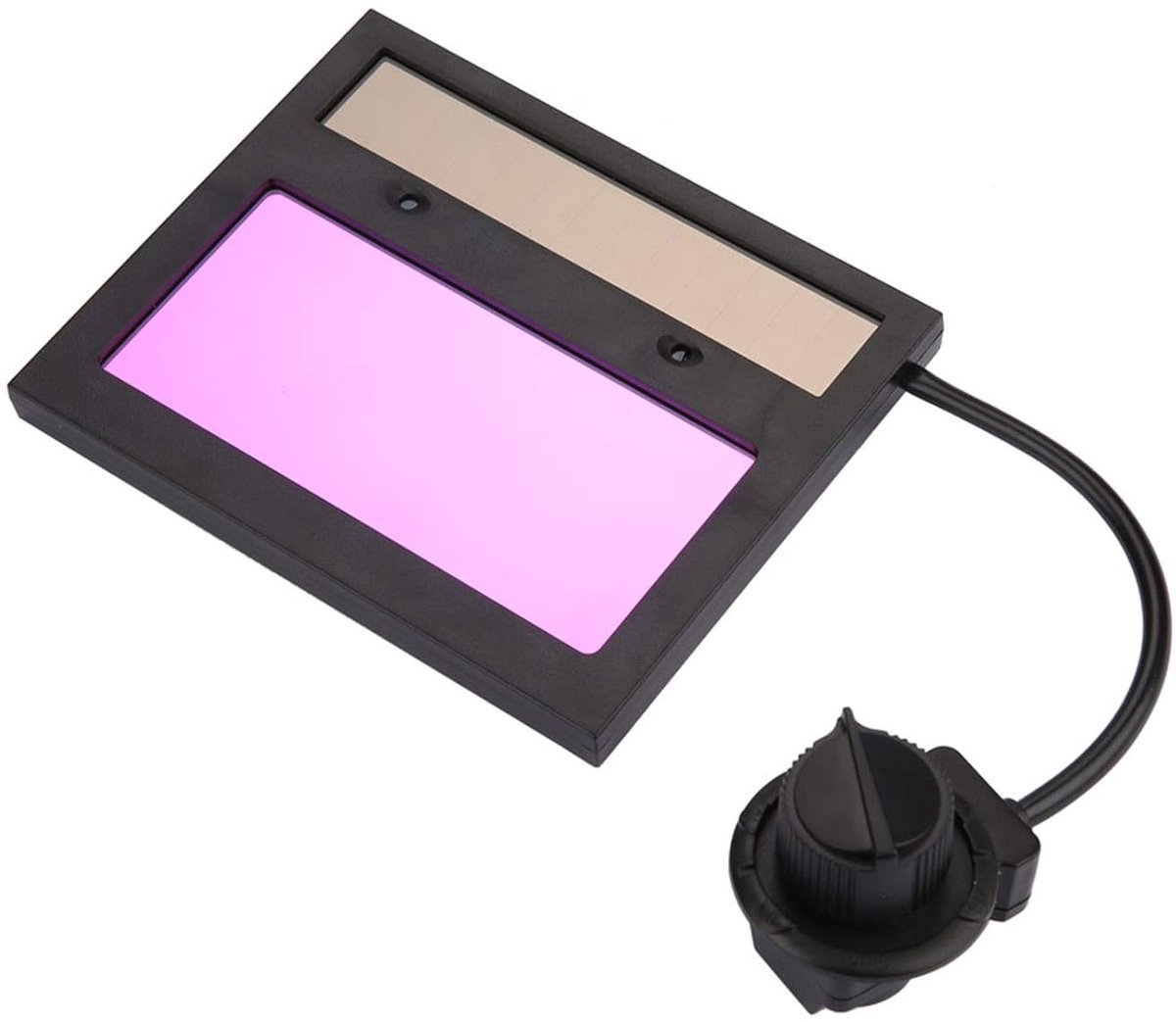 SnelShoppen - TX600D Zonne-energie Auto Blackout Laslens Hoofdbescherming Veiligheidslasmasker Lens Anti-Boog Soldeerlens Dimmende Helm Lens 110 90mm