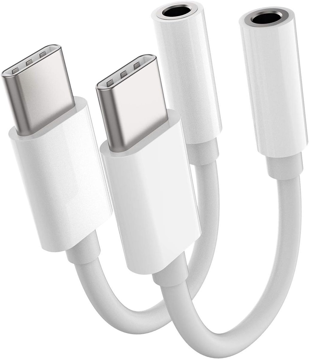 SnelShoppen - USB C Aux Hoofdtelefoon Adapter 3.5mm naar Type-C Kabel Splitter DAC Audio Plug Compatibel met Samsung Galaxy S22 Ultra S21 FE Z S20 Fli