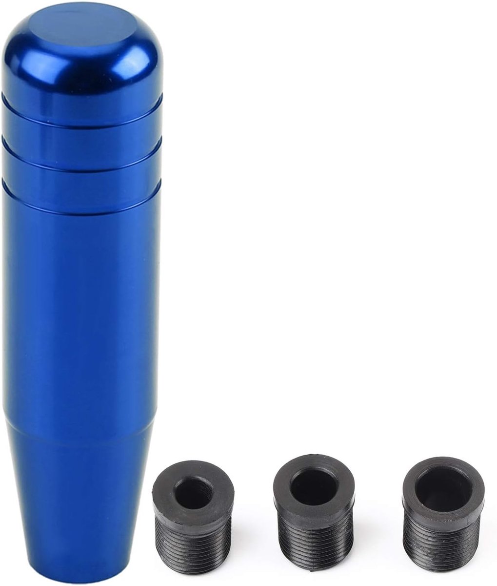 SnelShoppen - Aluminium Versnellingspook 5-Snelheden + Universele Versnellingsknop + Luxe Blauw Design voor Auto