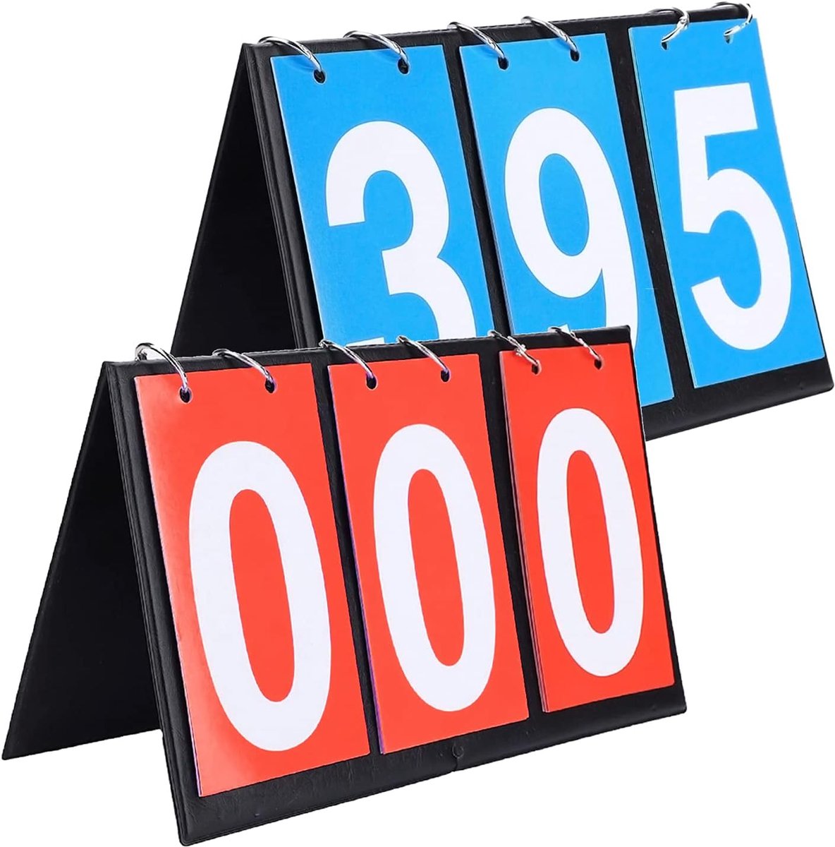 SnelShoppen - Scoreboard 2pcs 3-Cijferige Tafel Flip Scorebord, Sport Scorebord, Indoor Outdoor Basketball Voetbal Pool Volleybal Hockey Biljart Crick