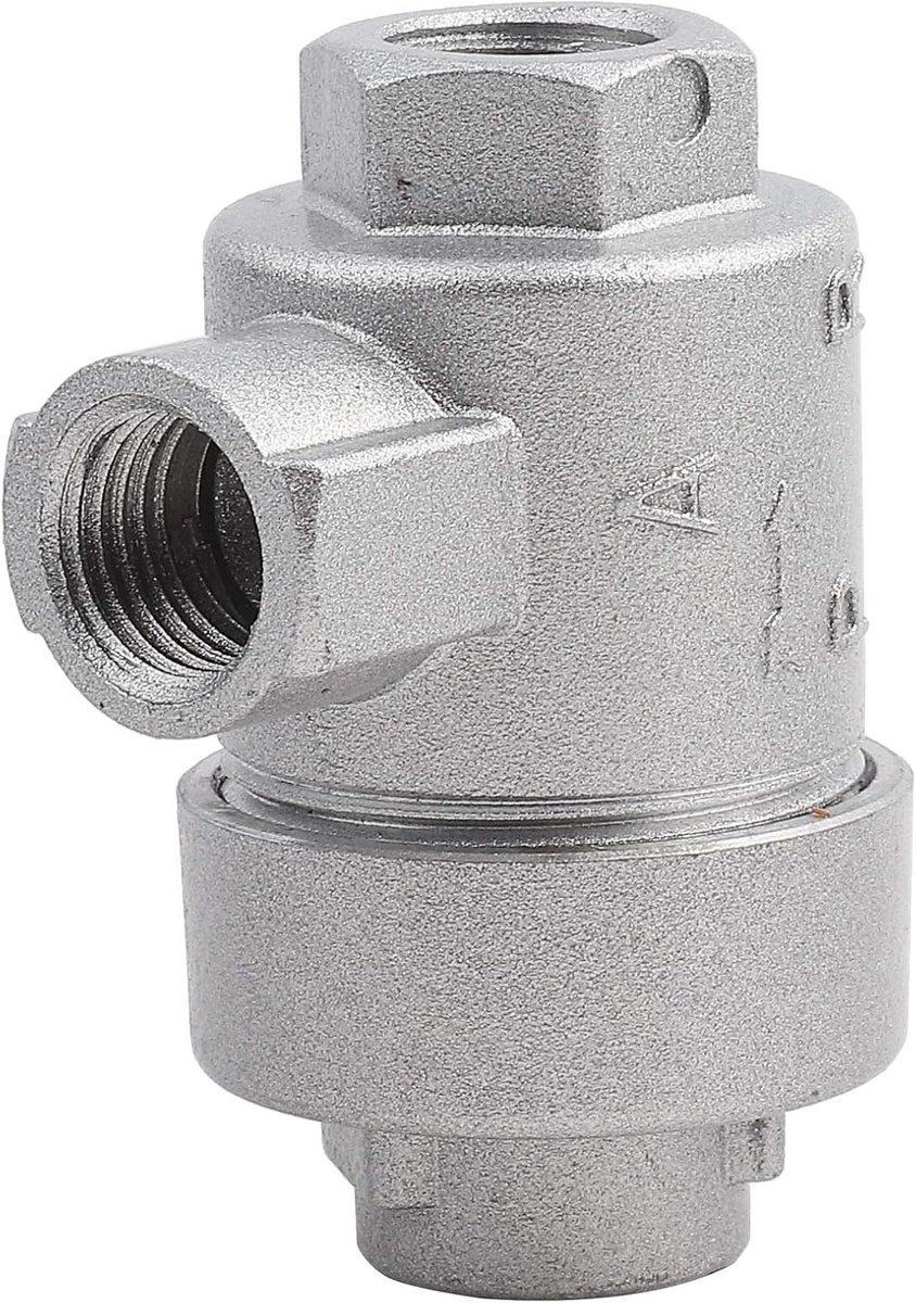 SnelShoppen - Pneumatische Snelle Afvoer, Dumpklep, Draad 1/4" BSPT Aluminium Eenrichtingsventiel Vervangingsaccessoire voor Luchtleidingen