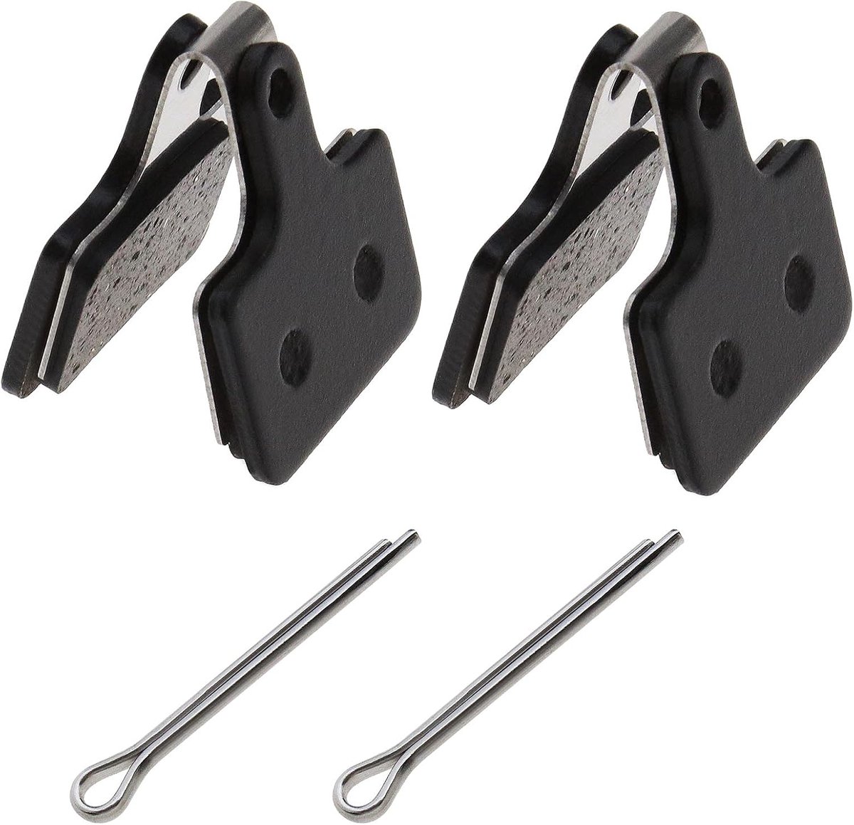 SnelShoppen - 2 Paar Fiets Schijfremblokjes Semi-Metallisch Hars 4 mm Dikte Geschikt voor Ultegra, Dura Ace, Shimano 105, XTR, GRX, Metrea