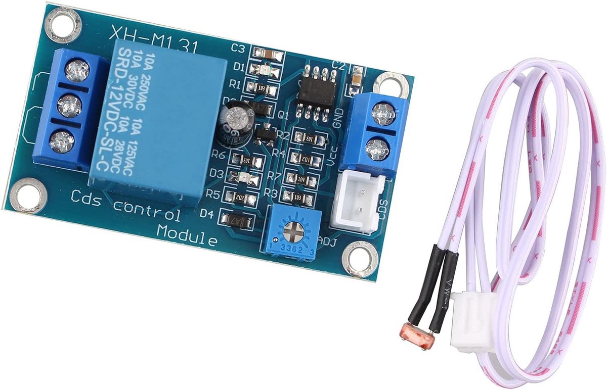 Lichtschakelaar fotoresistor relaismodule - Automatische helderheid controle - Voor lichtdetectie en schakeling - ShopVlot