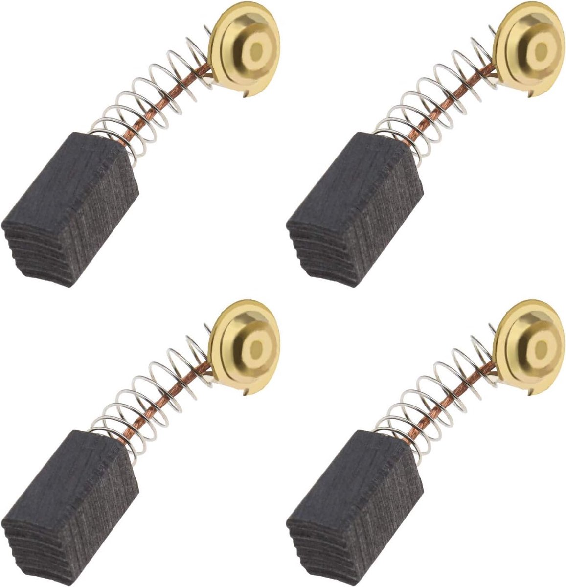 Set of 2 pairs of carbon brushes for motor, 6.5 x 7.5 x 12 mm, compatible with rotary hammer Guild PDH26G 1000W - ShopVlot