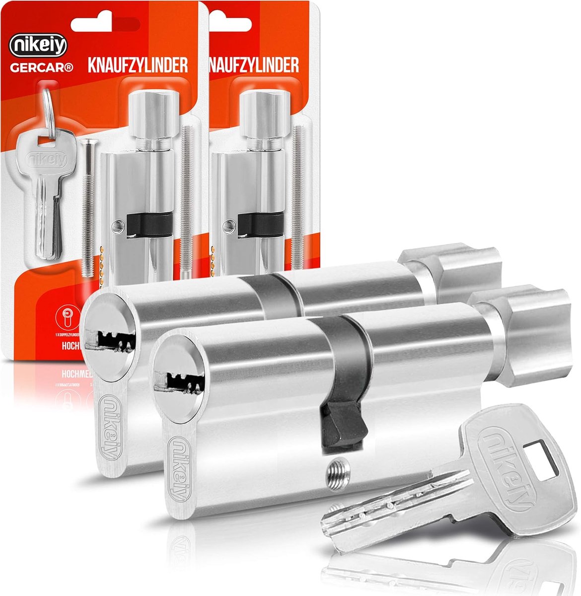Cilinderslot 30/30 - Set van 2 - Inclusief 10 sleutels - Veiligheid voor uw deur - ShopVlot