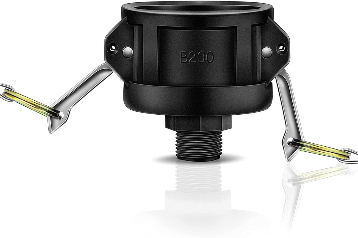 SnelShoppen - IBC Tote Tank Afvoeradapter 275 330 Gallon 2" Cam Lock Fittingen Tuinslang Aansluiting Voedselveilig Polypropyleen