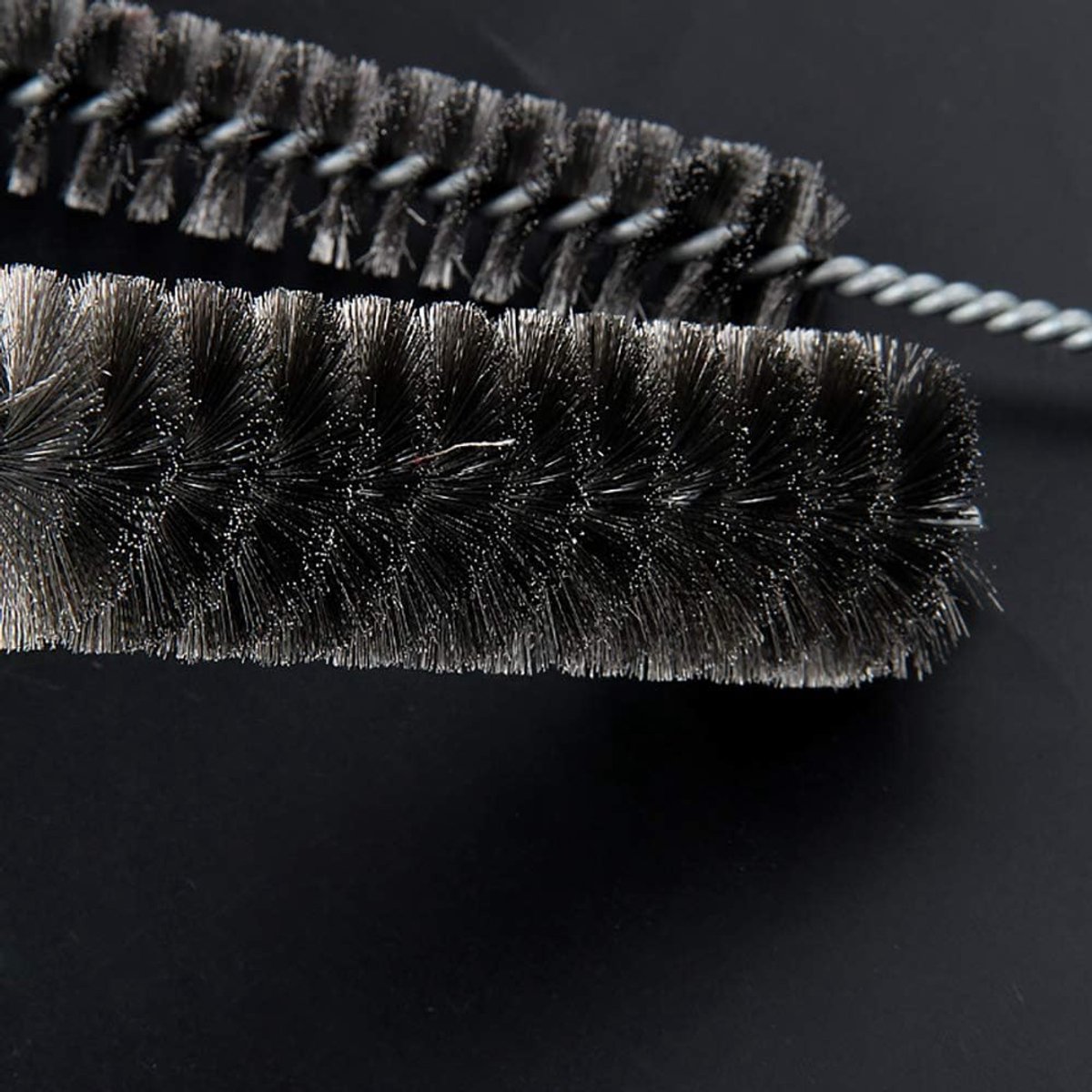 SnelShoppen - 10mm - 70mm RVS Buizenreinigingsborstel met Handvat - Flexibele Nylon Borstel voor het Reinigen van Drinkrietjes, Hummingbird Voedsters,
