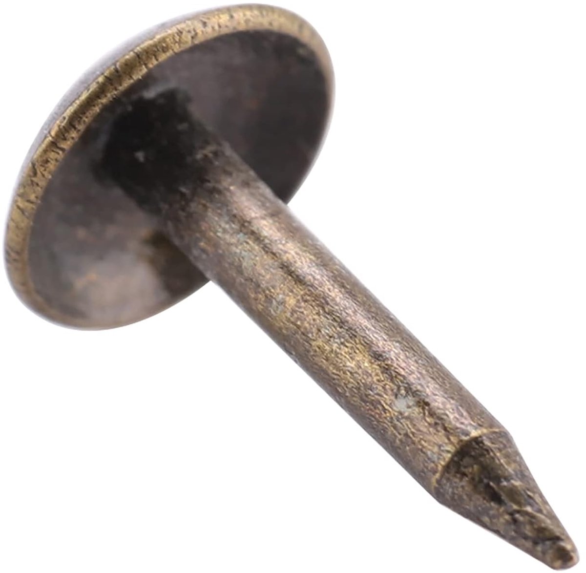 SnelShoppen - 100 Stuks Ronde Domed Hoofdnagels Beklediging Tacks Verstevigd IJzeren Nagels Bevestigingsmateriaal voor Meubels, Houten Deur, Huishoude