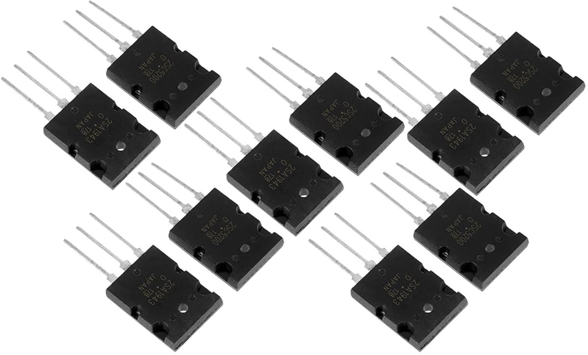SnelShoppen - Transistor in Silicium Set voor Audio - 5 Paar Hoogwaardige Transistoren Geschikt voor 2SC5200 - Duurzaam en Krachtig voor Versterkers