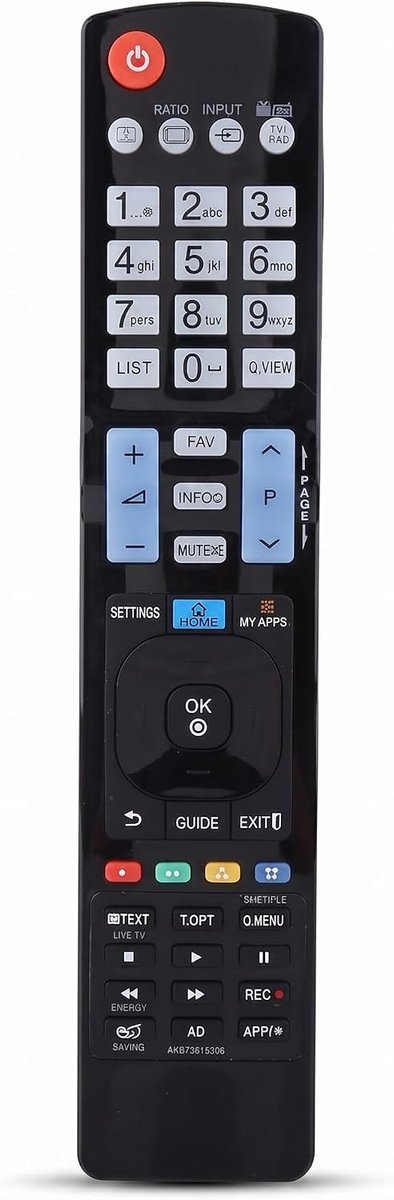 SnelShoppen - Universele Afstandsbediening voor HDTV LED Smart TV - Vervanging voor AKB73615306, AKB73615309, AKB72615379 - Geen Programmering Nodig -