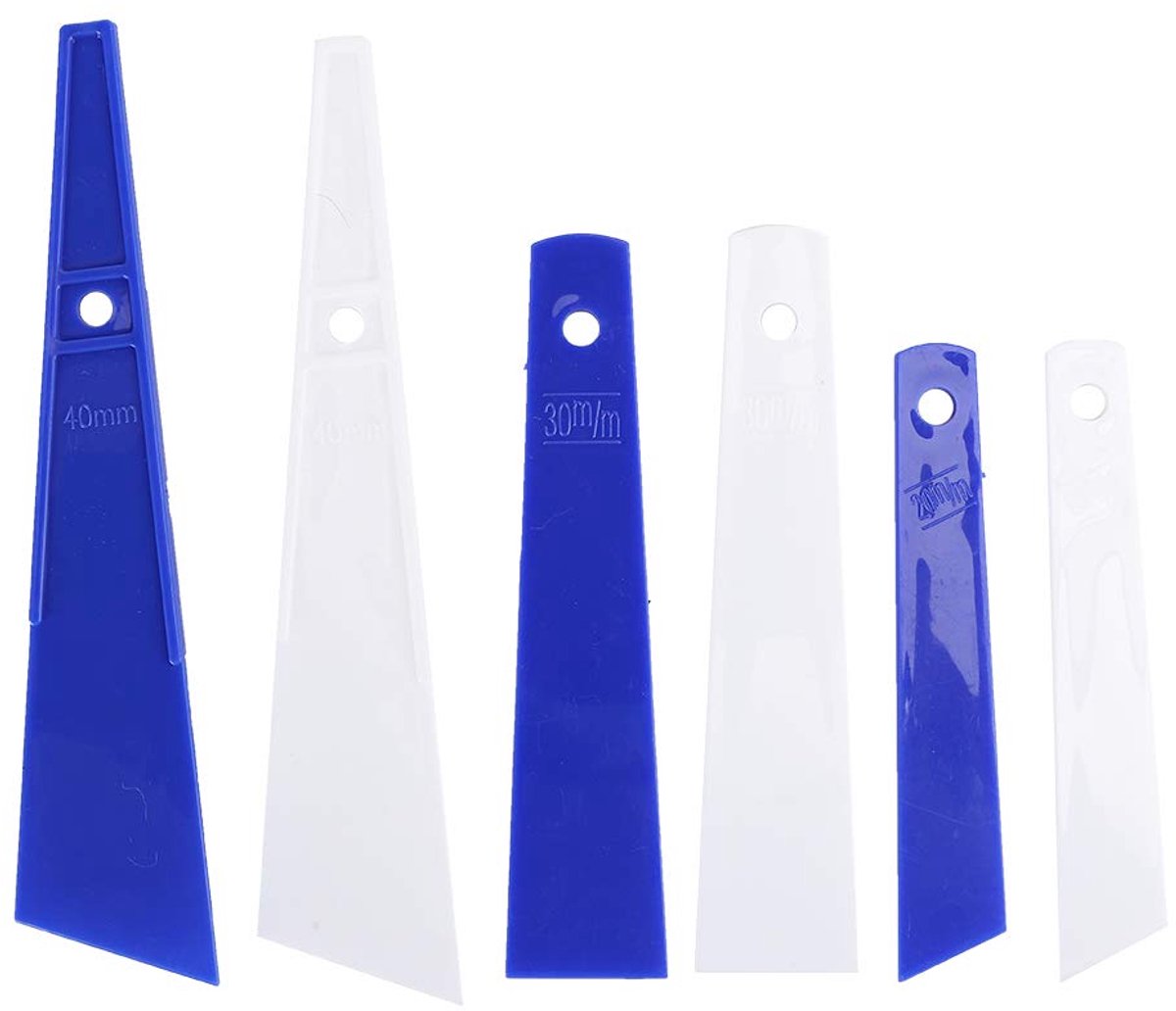SnelShoppen - Smear Glue Scraper 6-delige Plastic Lijm Applicators - Mini Lijm Verspreiders voor Hout, Leer en Creatieve Klussen