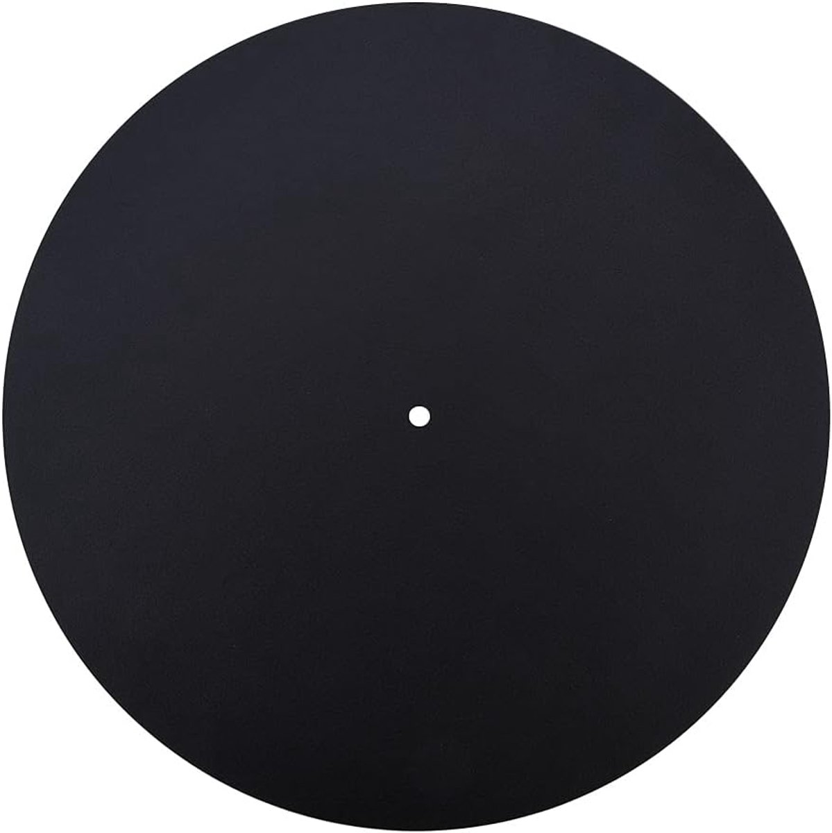 SnelShoppen - Turntable Slipmat 12 Inch, Platen Blok, Zwart, Vermindert Trillingen, Antistatisch, Hoogwaardige Leer, Diverse Dikte Opties