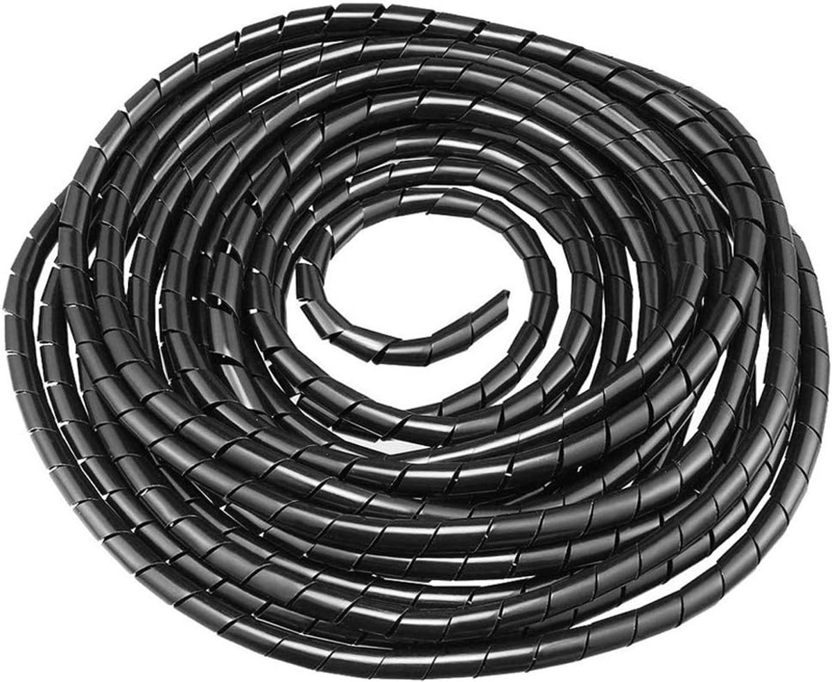 SnelShoppen - Universele Flexibele Spiral Sleeve 8 mm, Kabelset voor Opbergen van Spiral Kabelwonden, Bescherming van Antennekabel TV/PC/USB/TV/AUX -
