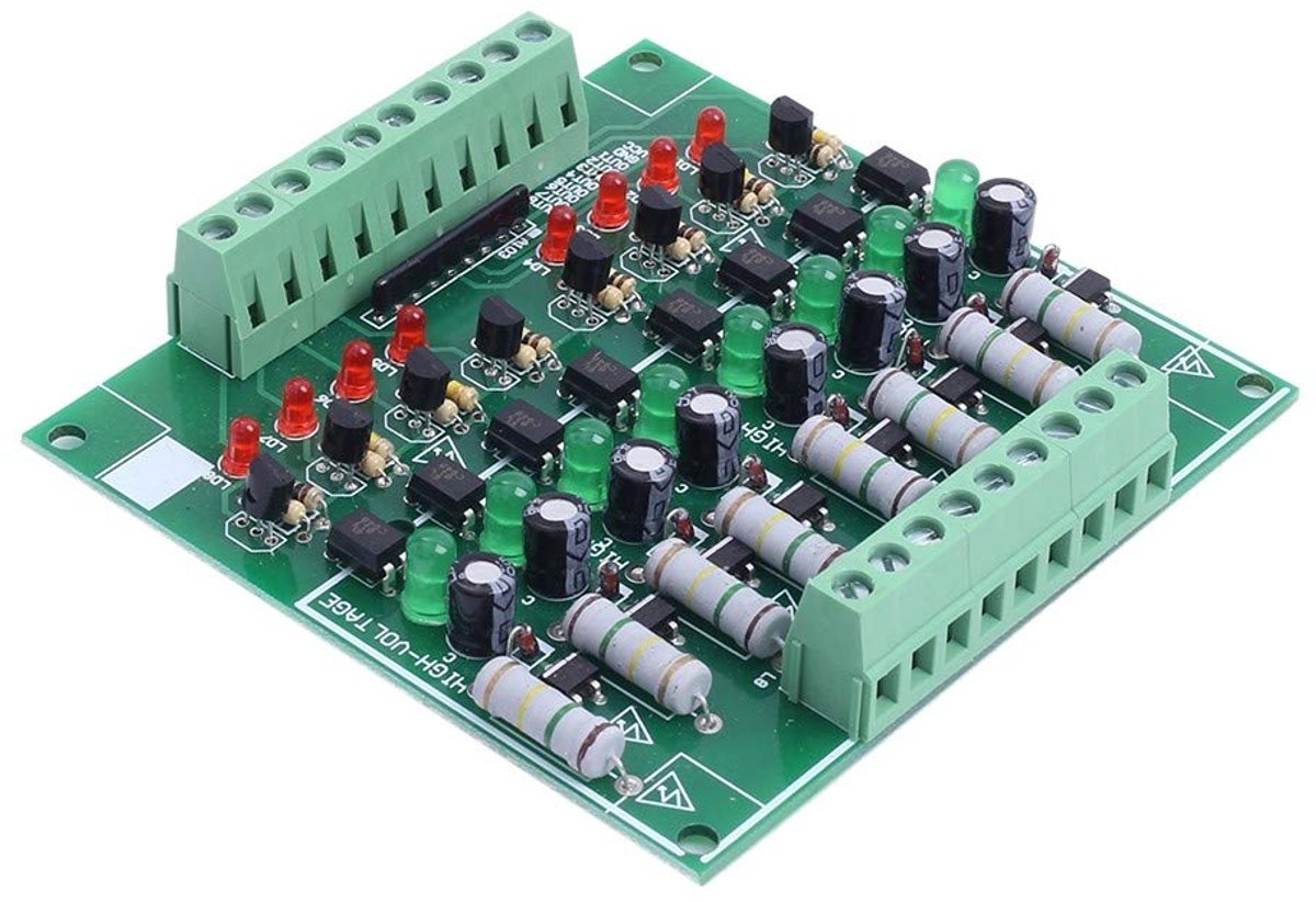 SnelShoppen - 8-Kanaals Optokoppelaar Isolatiemodule AC 110V 220V met NPN Laag Niveau Uitgang voor Prestatietests, Geschikt voor Microcontrollers