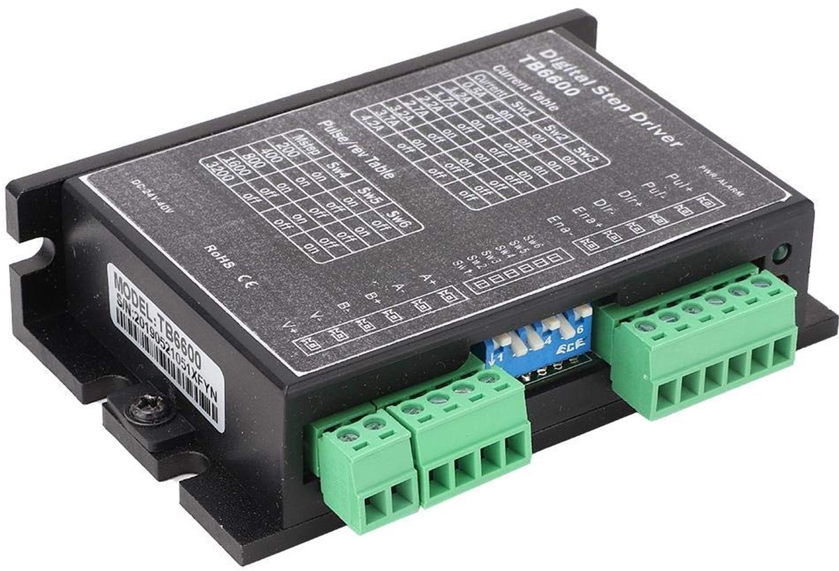 Motor Driver TB6600 24-40V - NEMA 17/23 - 2-fase - Voor graveren en labels - ShopVlot