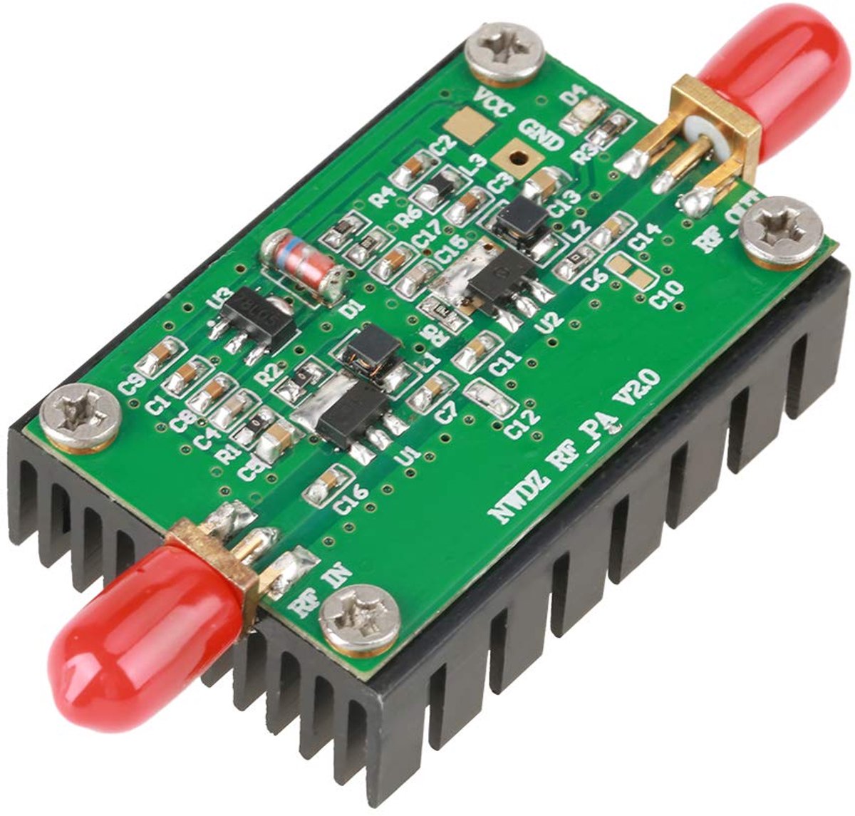 SnelShoppen - RF vermogen versterker bord 2MHz-700MHz 3W HF-VHF-UHF breedband versterker voor VHF korte golf zenders