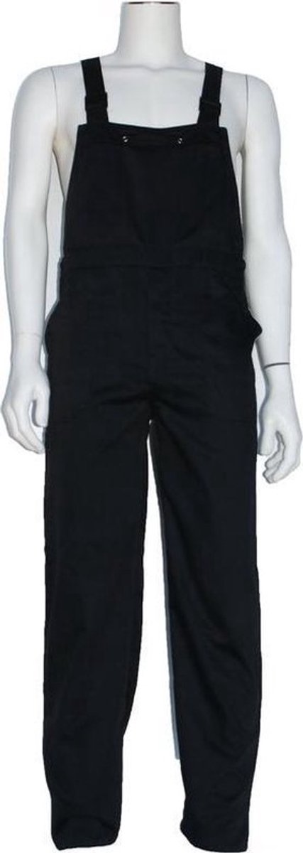 Tuinbroek polyester/katoen zwart maat 86