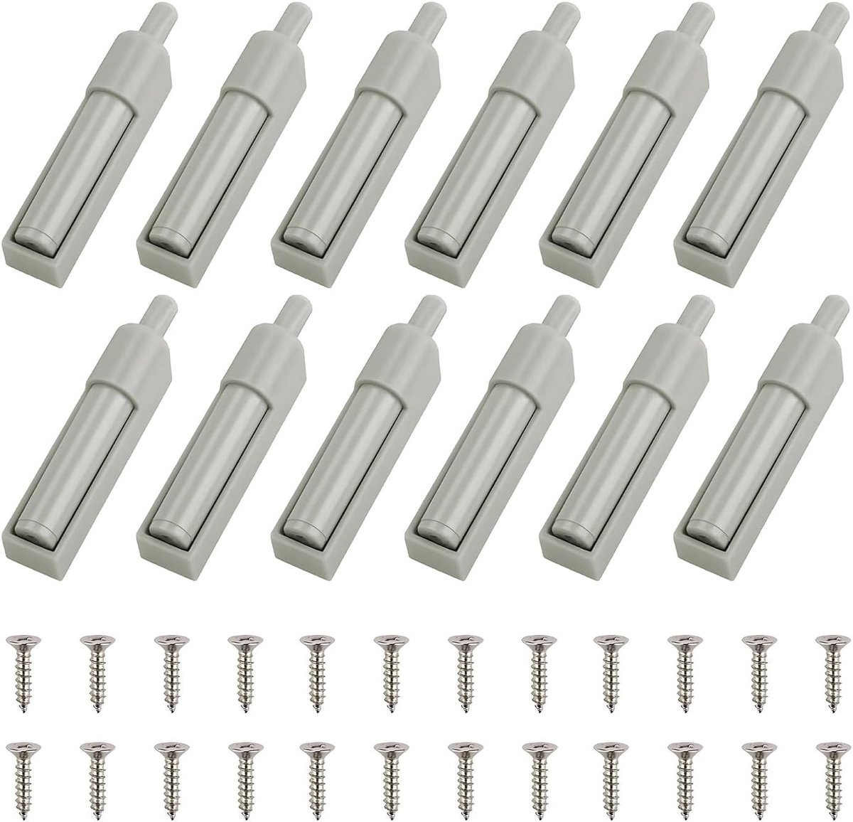 Set van 12 Soft Close Fittingen voor Keuken- en Kantoorkasten, Deurscharnieren, Geluidsdempers en Anti-Popping Oplossingen