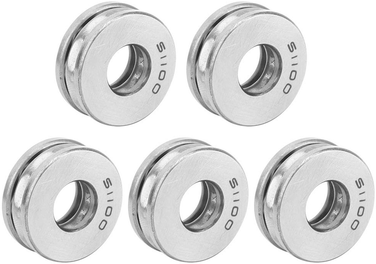 SnelShoppen - 5 stuks 51100 Vliegtuig Axiaal Kogel Rollager 2RS Seal Stofdicht, Geluidsarme Lagertjes Vervangingen voor Hoge Prestaties