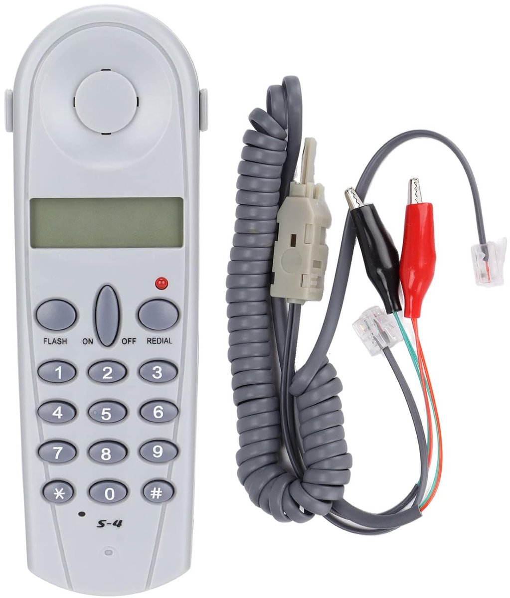 Phone Line Tester, Phone Butt Test Tester Lineman Tool Cable Set with Connectors and Carpenter for Home Office, Call - ShopVlot