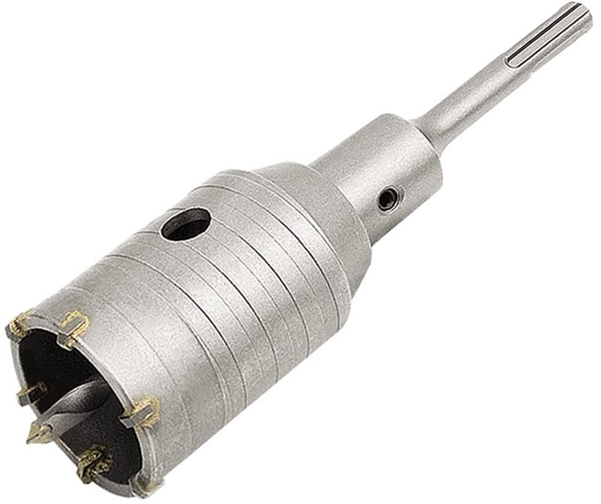 Allecta - Carbide Gatenzaag Boor 110mm voor Baksteen, Beton, Cement - Holle Gat Cutter met Tungsten Tips - Stenen Muur - Booradapter - 45mm.