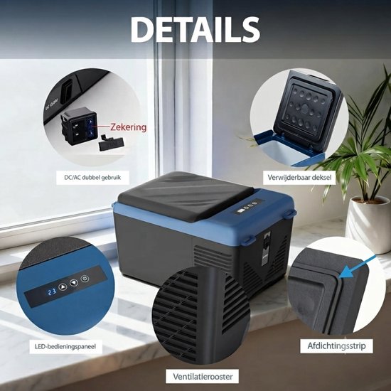 SP® Koelbox - 9L Capaciteit - Elektrische Koelbox - Koelbox Elektrisch - Zwart - 50cm x 38cm x 31cm van sp — afbeelding 4