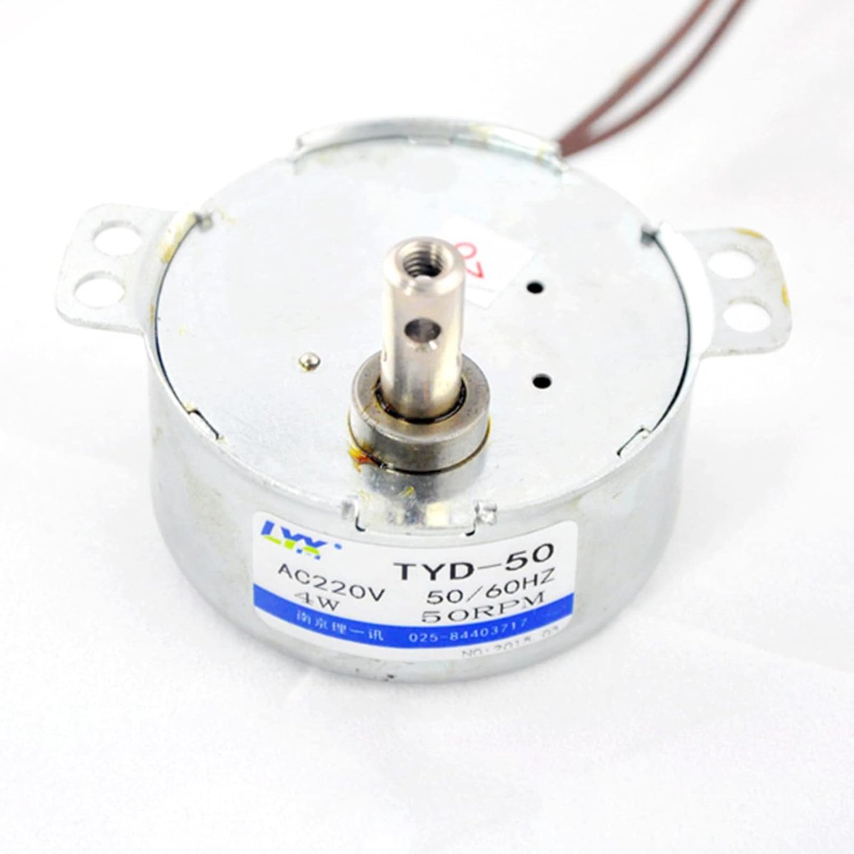 CW/CCW TYD50 AC 220V-240V 50RPM 4W 50/60Hz Shaft Diameter Fan Synchronous Motor for Rotate Light Box - ShopVlot