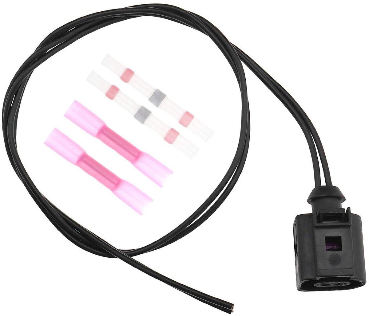 SnelShoppen - 2 Pin 1J0973702 Elektrische Bedrading Harnas Temperatuur Sensor Stekker Geschikt voor A4 A6 A8 Q5 Q7 Auto's