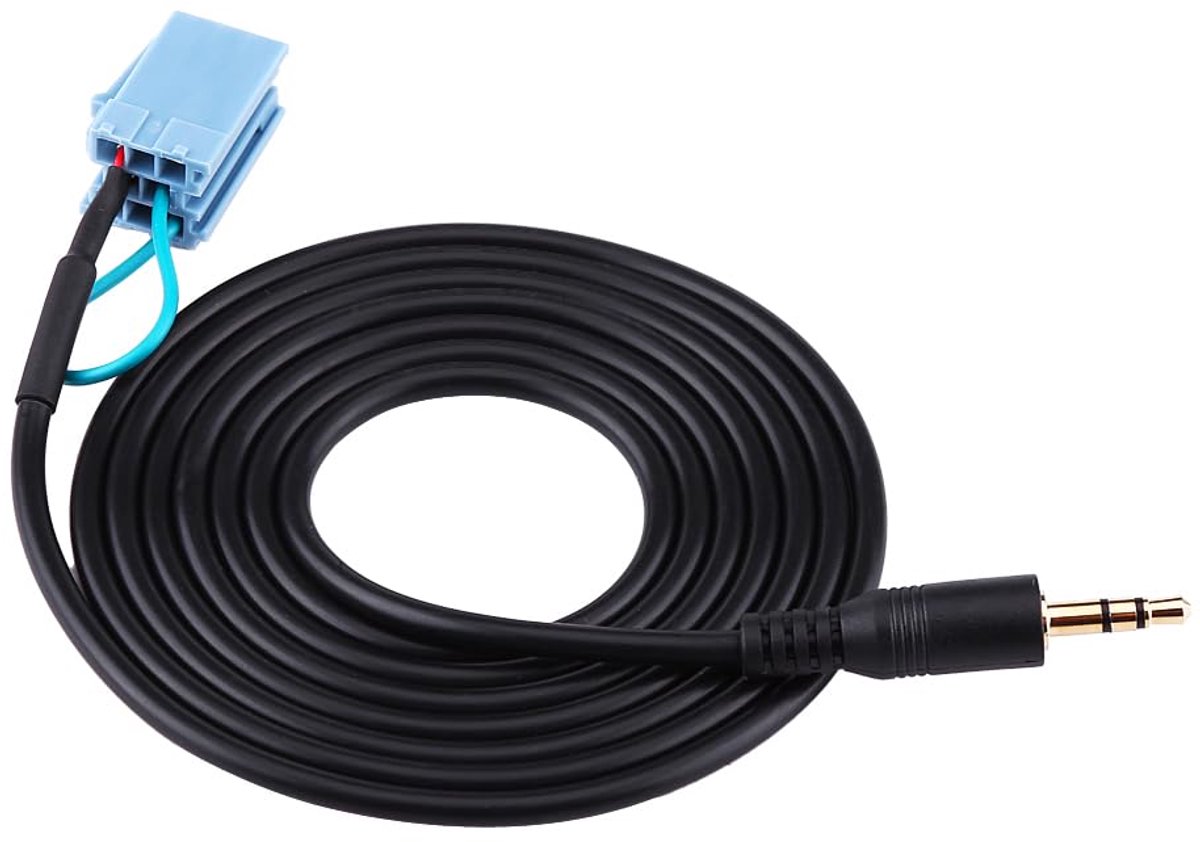 SnelShoppen - Audio kabel adapter AUX 3.5mm voor Smart 450 - 1.5m anti-corrosie kabel voor muziek in de auto - geschikt voor Mercedes-Benz Smart 450 m