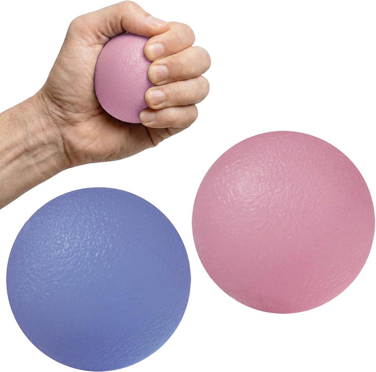 SnelShoppen - Stressballen Set van 2 - Therapeutische Gel Ballen voor Volwassenen - Firm/Soft Grip Sterkte - Artritis Verlichting - Revalidatie - Stre