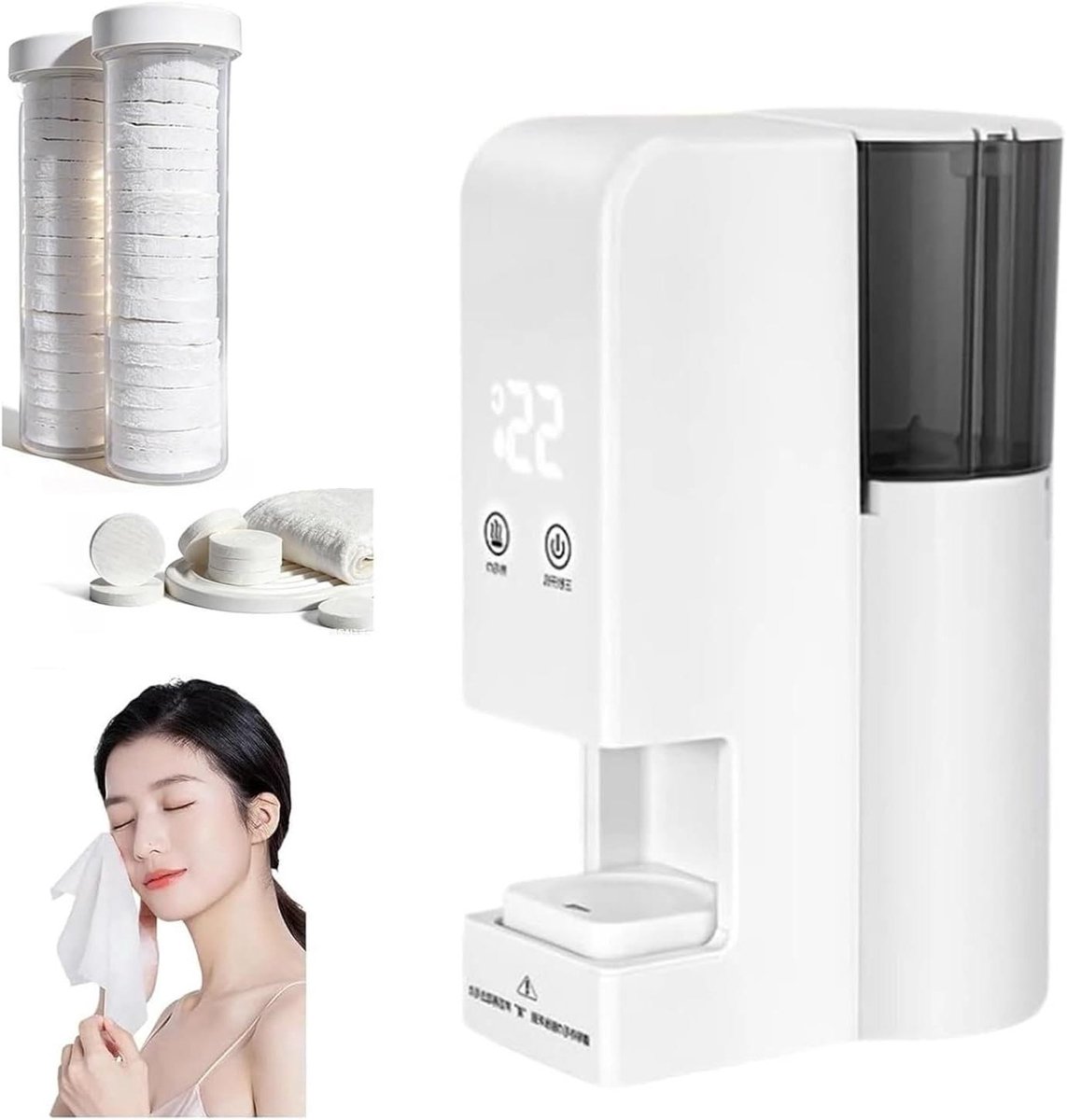 Warme Handdoek Dispenser - Handdoekverwarmer Machine - Spa en Verzorging - Directe Warmte 5 Sec - 55°C Constante Temperatuur - Roze